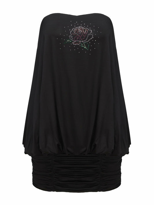 Sara Rose Dress: Black Mini Dress for Cocktail Party - Nana Jacqueline