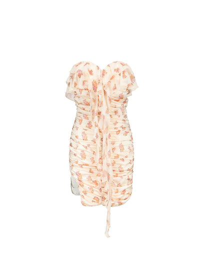 Bri Dress: Yellow Mini Dress for Garden Party - Nana Jacqueline