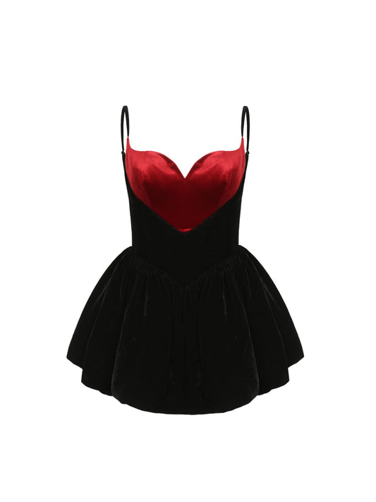 Gabriella Velvet Dress: Black Mini Dress for Cocktail Party - Nana Jacqueline