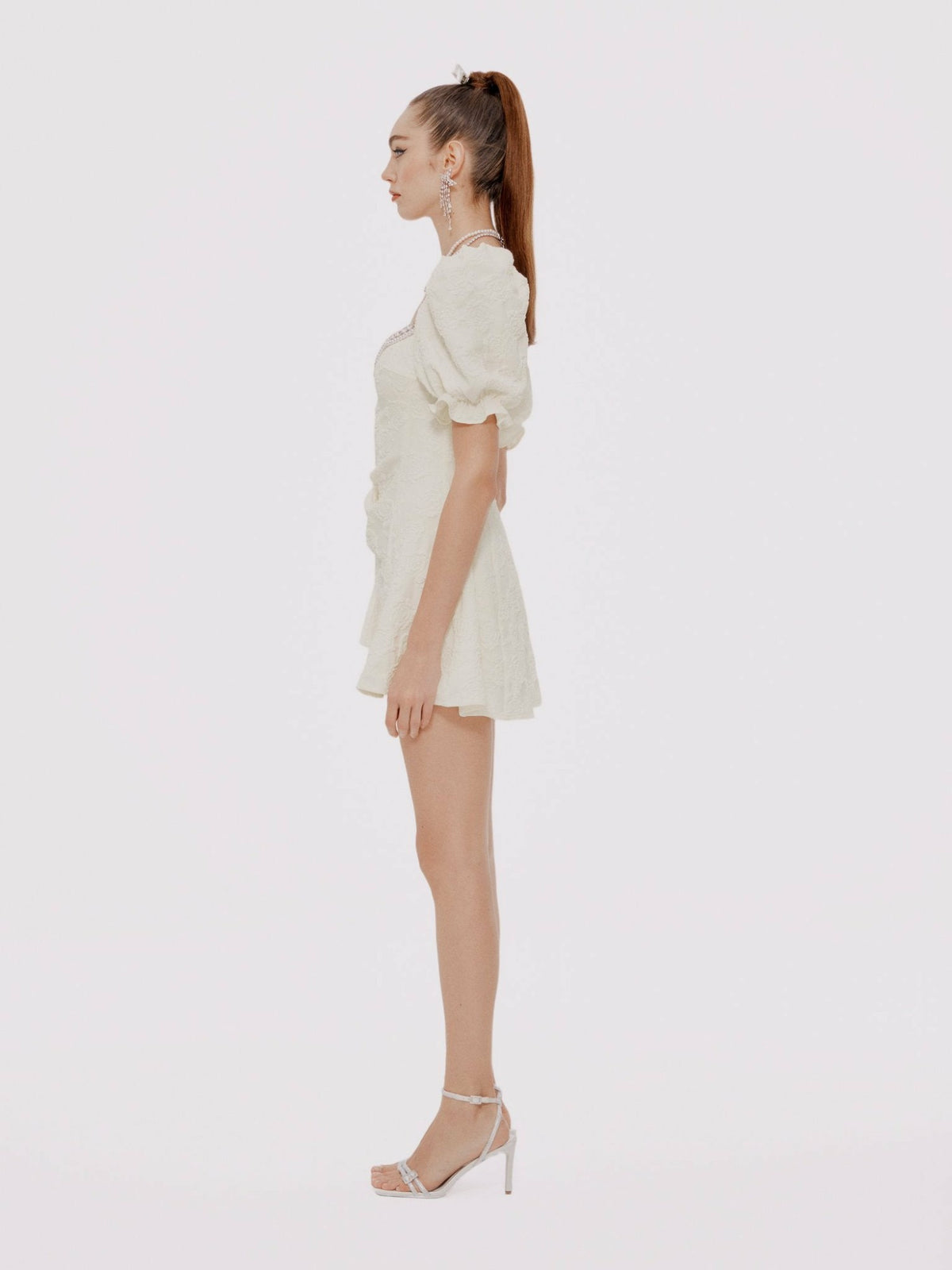 Ysabella Dress: White Mini Dress for Bridal Shower - Nana Jacqueline