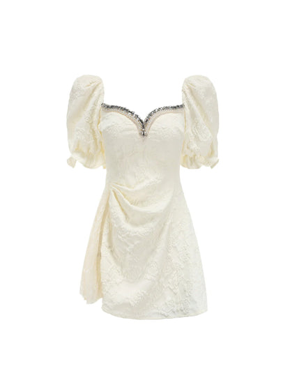 Ysabella Dress: White Mini Dress for Bridal Shower - Nana Jacqueline