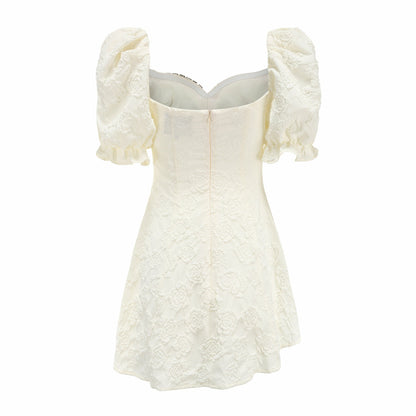 Ysabella Dress: White Mini Dress for Bridal Shower - Nana Jacqueline