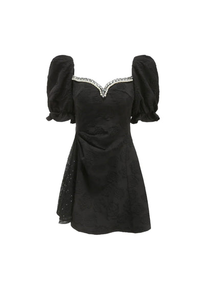Ysabella Dress: Black Mini Dress for Cocktail Party - Nana Jacqueline
