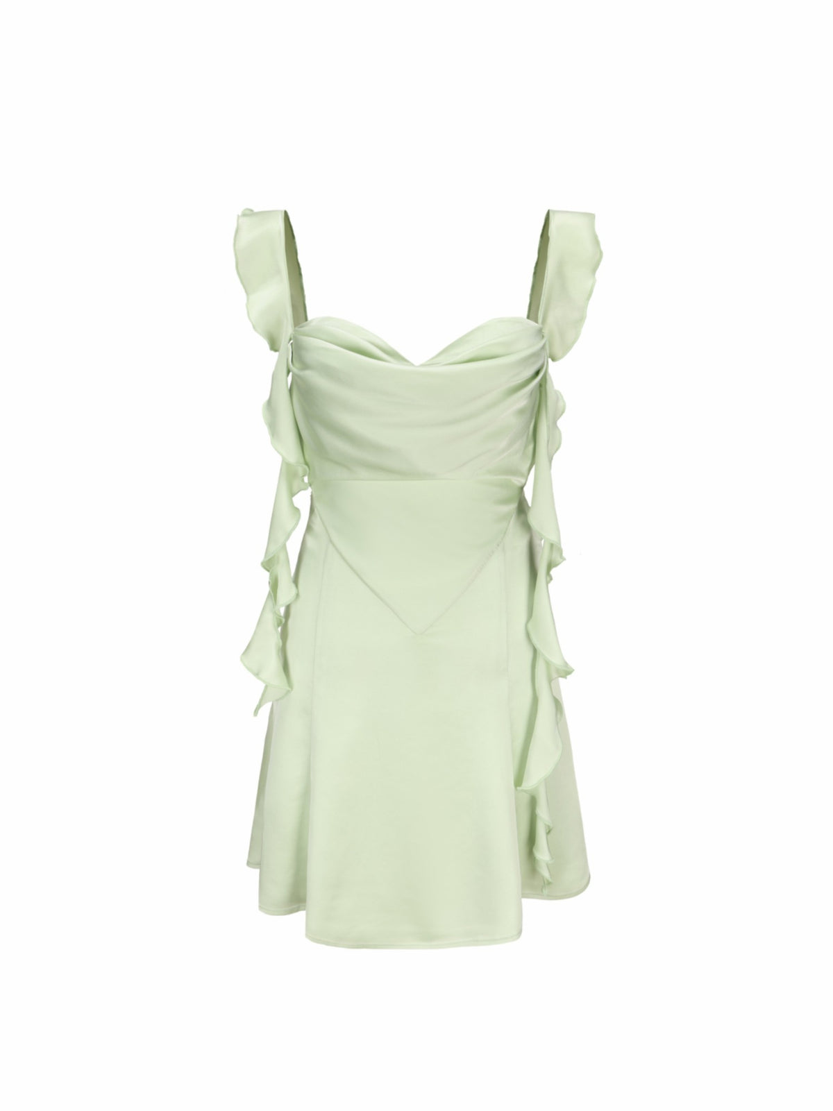 Karina Dress: Green Mini Dress for Garden Party - Nana Jacqueline