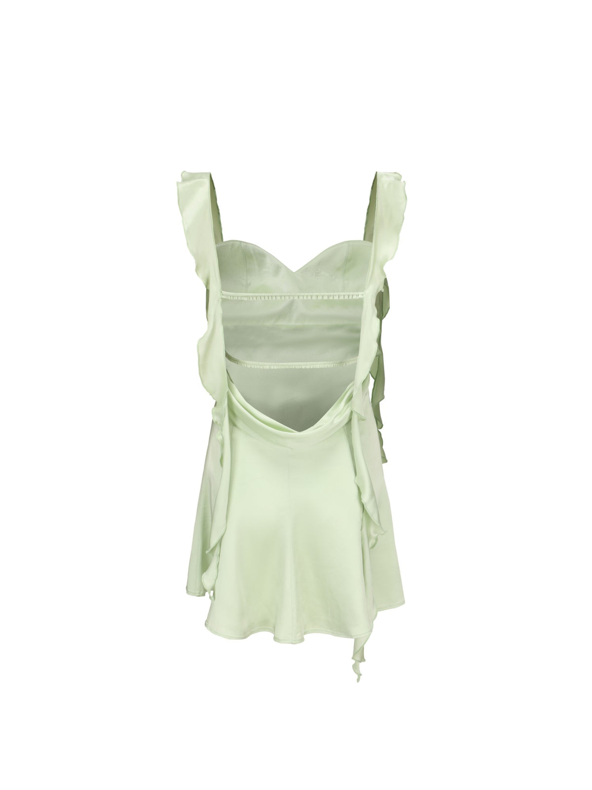 Karina Dress: Green Mini Dress for Garden Party - Nana Jacqueline