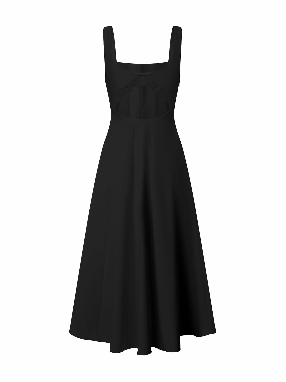 Delilah Square-Neck Black Dress - Nana Jacqueline