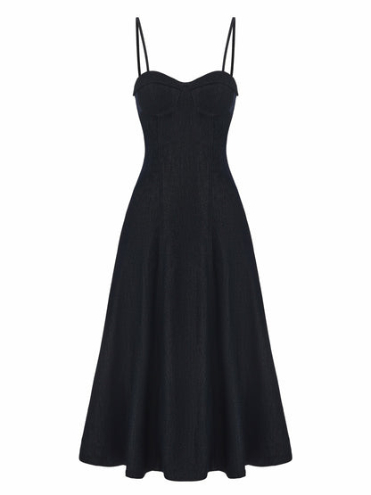 Heidi Corset Blue Denim Dress - Nana Jacqueline