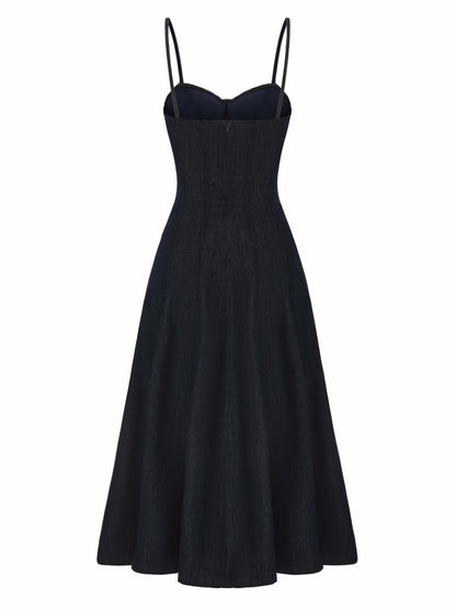 Heidi Corset Blue Denim Dress - Nana Jacqueline
