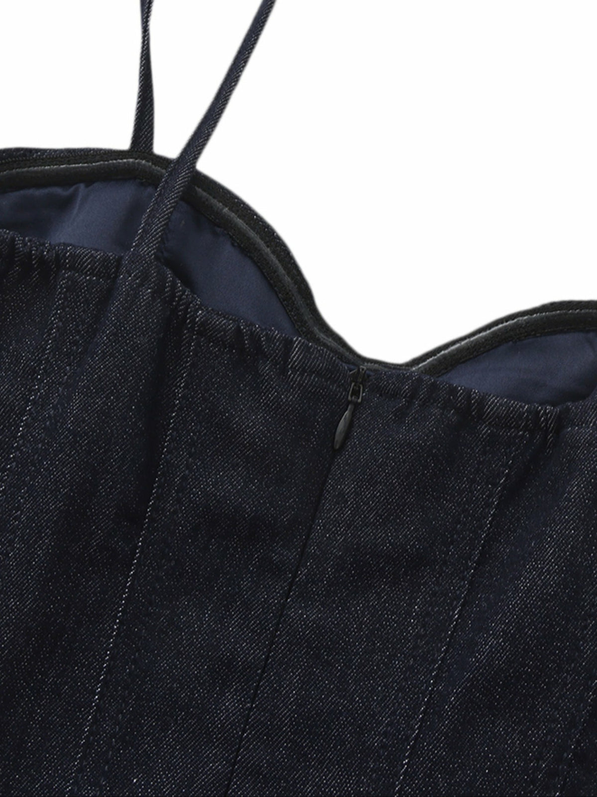 Heidi Corset Blue Denim Dress - Nana Jacqueline