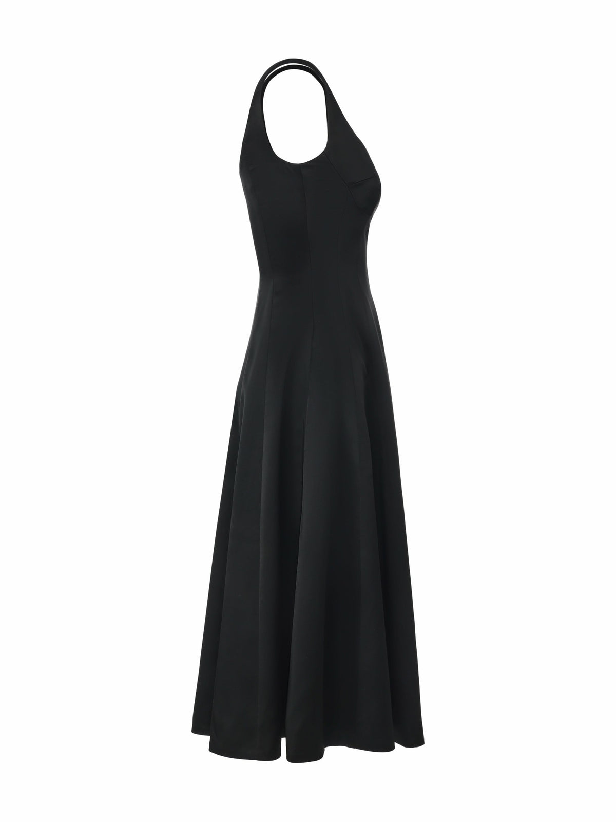 Lauren Square-Neck Black Dress - Nana Jacqueline