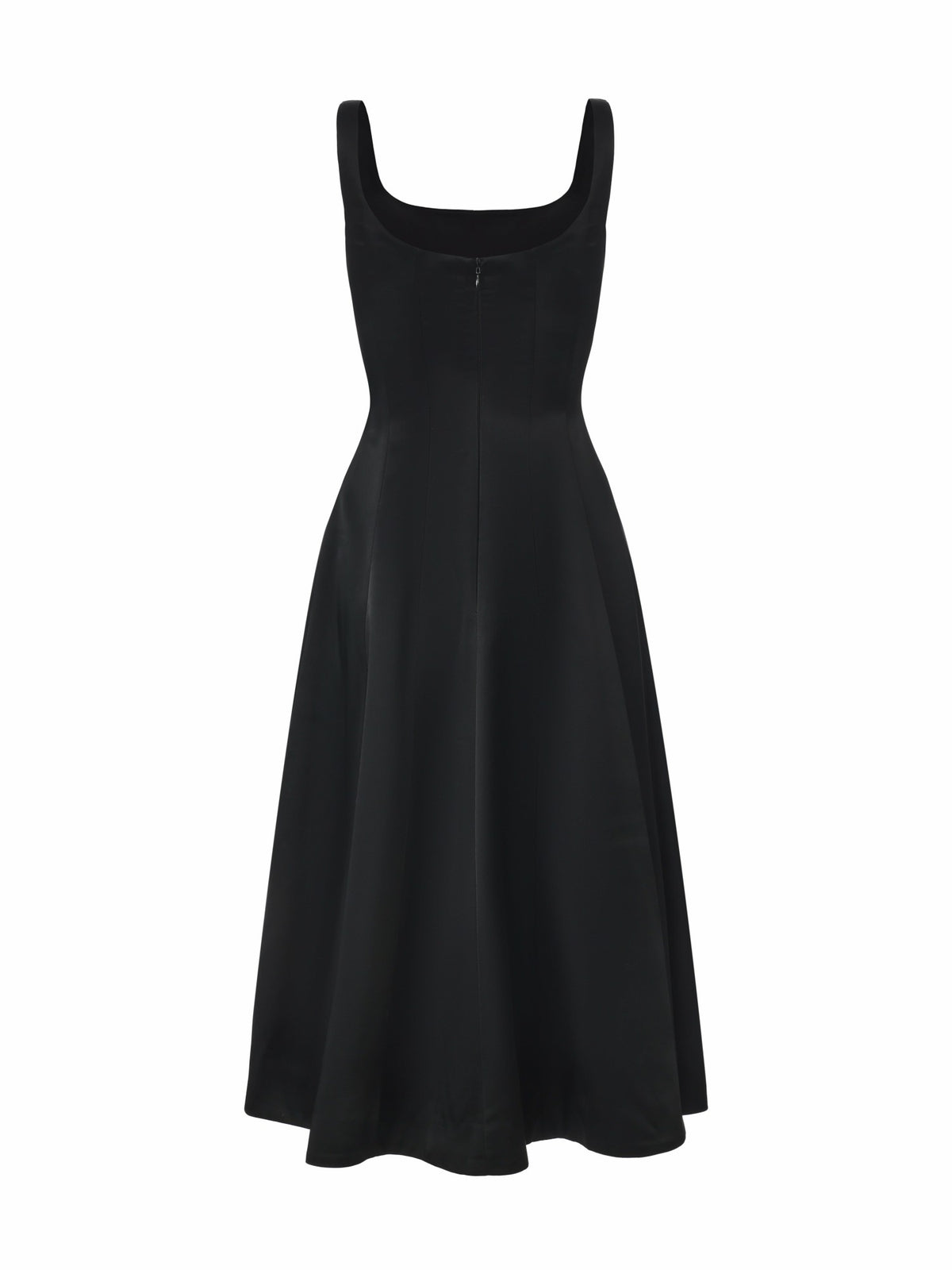 Lauren Square-Neck Black Dress - Nana Jacqueline