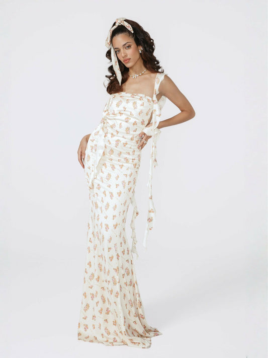 Caroline Dress: Floral Maxi Dress for Garden Wedding Guest - Nana Jacqueline