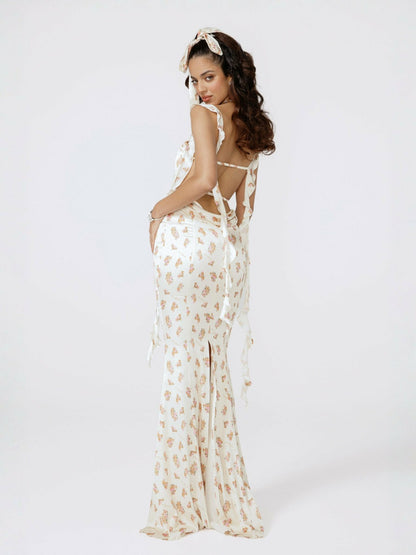 Caroline Dress: Floral Maxi Dress for Garden Wedding Guest - Nana Jacqueline