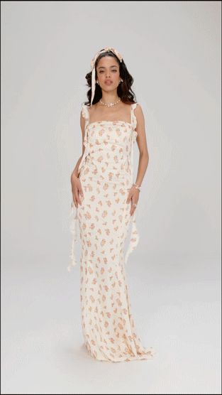 Caroline Dress: Floral Maxi Dress for Garden Wedding Guest - Nana Jacqueline