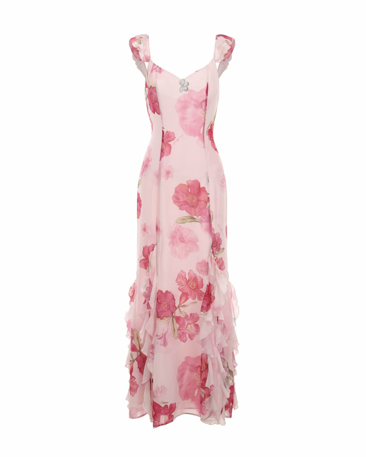 Cera Dress: Pink Maxi Dress for Garden Wedding Guest - Nana Jacqueline