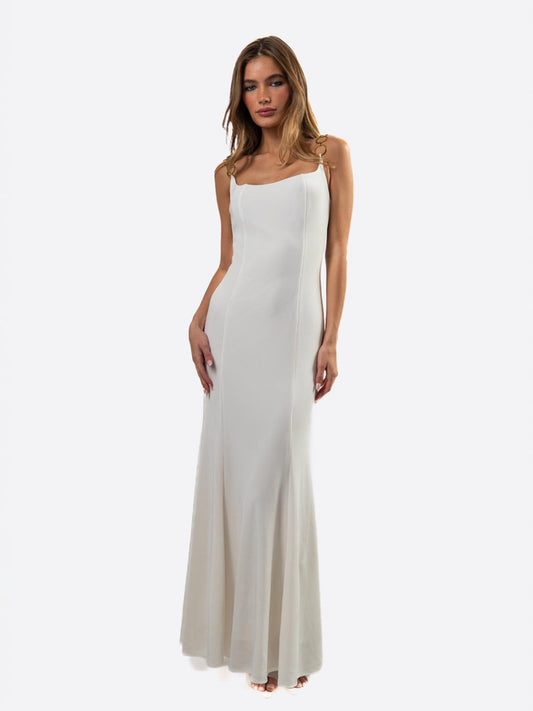 Jasmine Dress: White Maxi Dress for Bridal Shower - Nana Jacqueline
