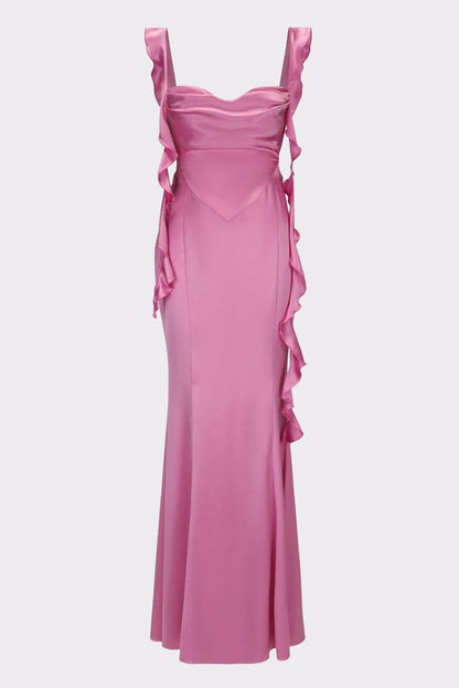 Caroline Dress: Magenta Maxi Dress for Formal Wedding Guest - Nana Jacqueline