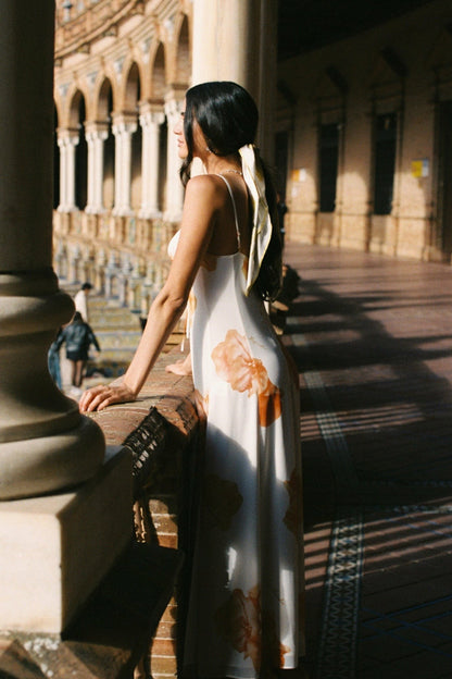 Isolde Dress: Floral Maxi Dress for Garden Wedding Guest - Nana Jacqueline