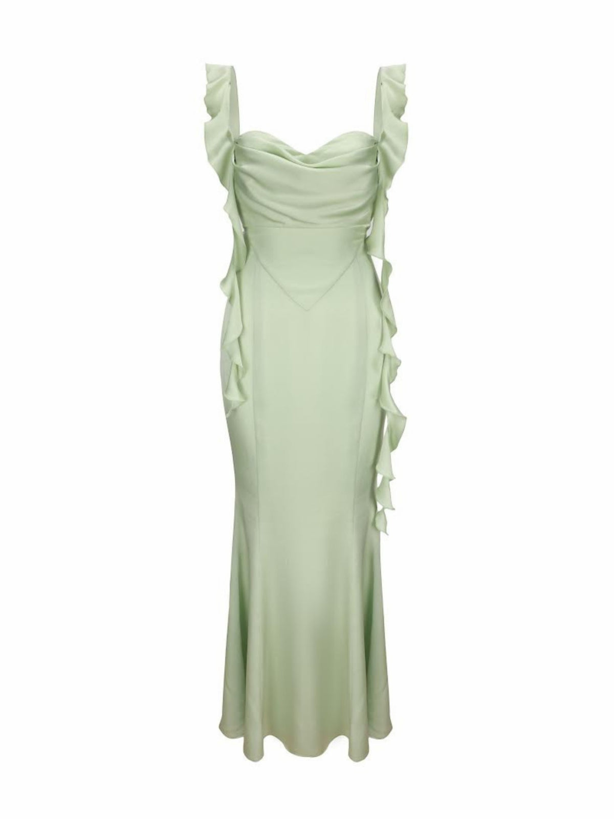 Caroline Dress: Green Maxi Dress for Destination Wedding - Nana Jacqueline