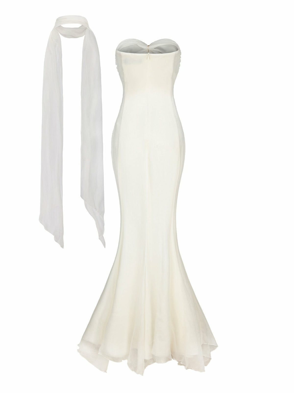 Cassandra Dress: White Maxi Dress for Rehearsal Dinner - Nana Jacqueline