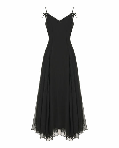 Irena Dress: Black Maxi Dress for Formal Wedding Guest - Nana Jacqueline