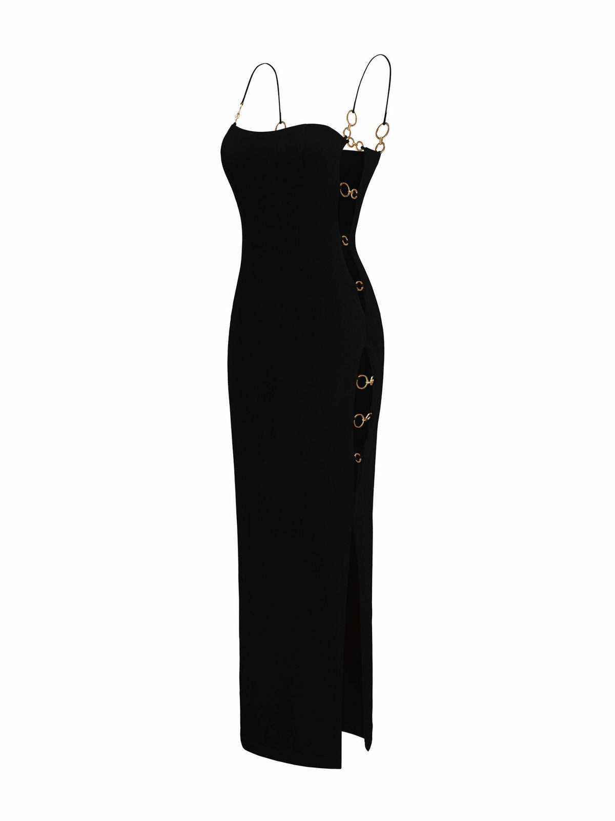 Adeline Dress: Black Maxi Dress for Cocktail Party - Nana Jacqueline