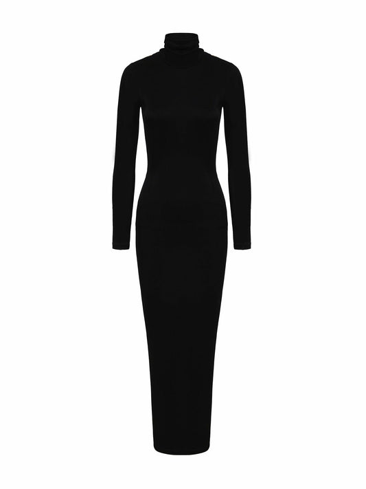 Dina Dress: Black Maxi Dress for Cocktail Party - Nana Jacqueline