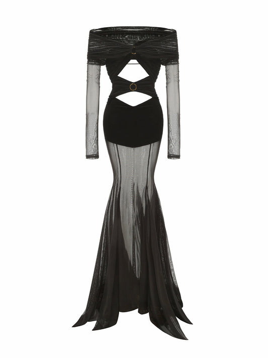 Ayla Dress: Black Maxi Dress for Formal Events - Nana Jacqueline
