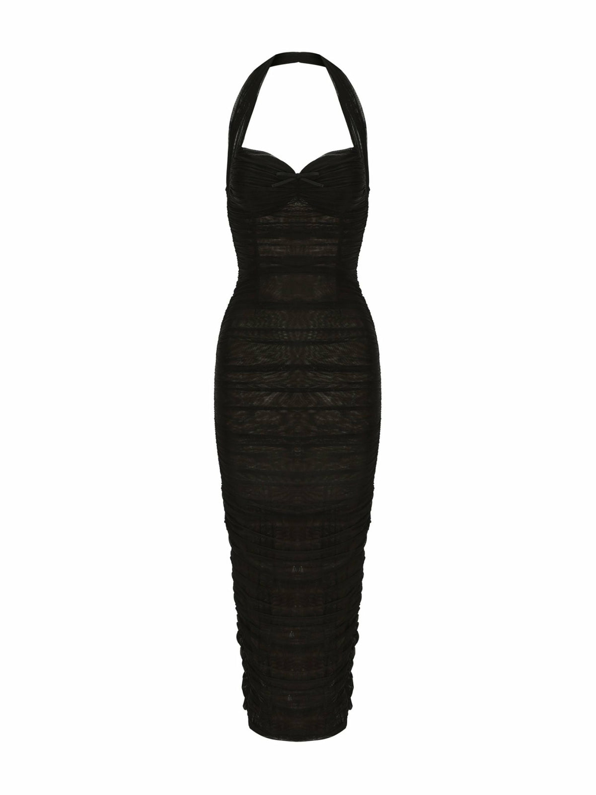 Francesca Dress: Black Midi Dress for Cocktail Party - Nana Jacqueline