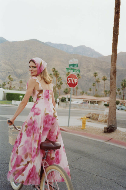 Evie Dress: Pink Maxi Dress for Garden Wedding Guest - Nana Jacqueline