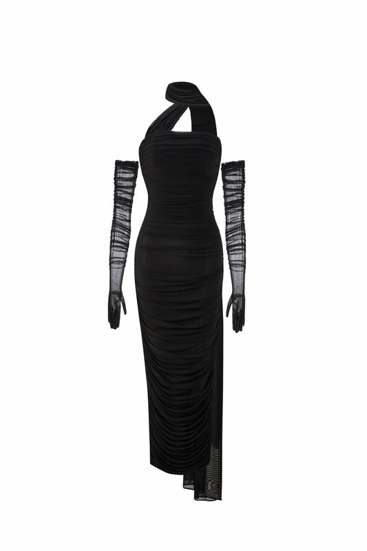 Gia Dress: Black Maxi Dress for Formal Wedding Guest - Nana Jacqueline