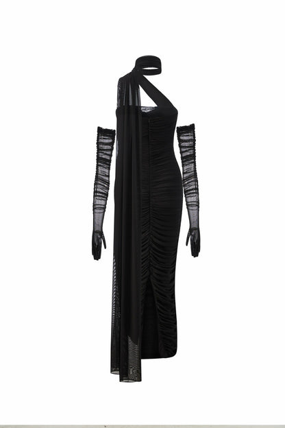 Gia Dress: Black Maxi Dress for Formal Wedding Guest - Nana Jacqueline