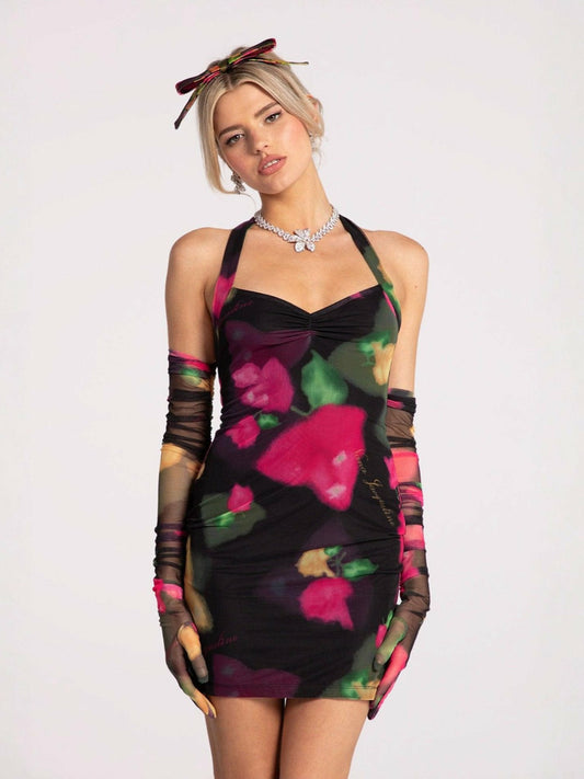 Jonna Dress: Floral Mini Dress for Birthday Celebration - Nana Jacqueline