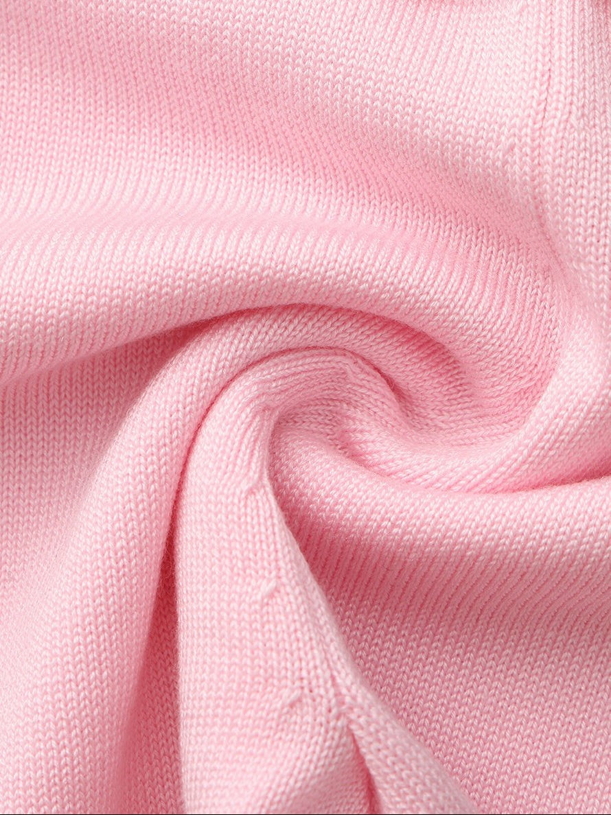 Pink Fold-Over Waist Knit Shorts - Nana Jacqueline