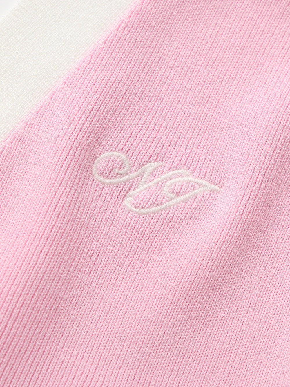 Pink Contrast Halter Knit Top - Nana Jacqueline