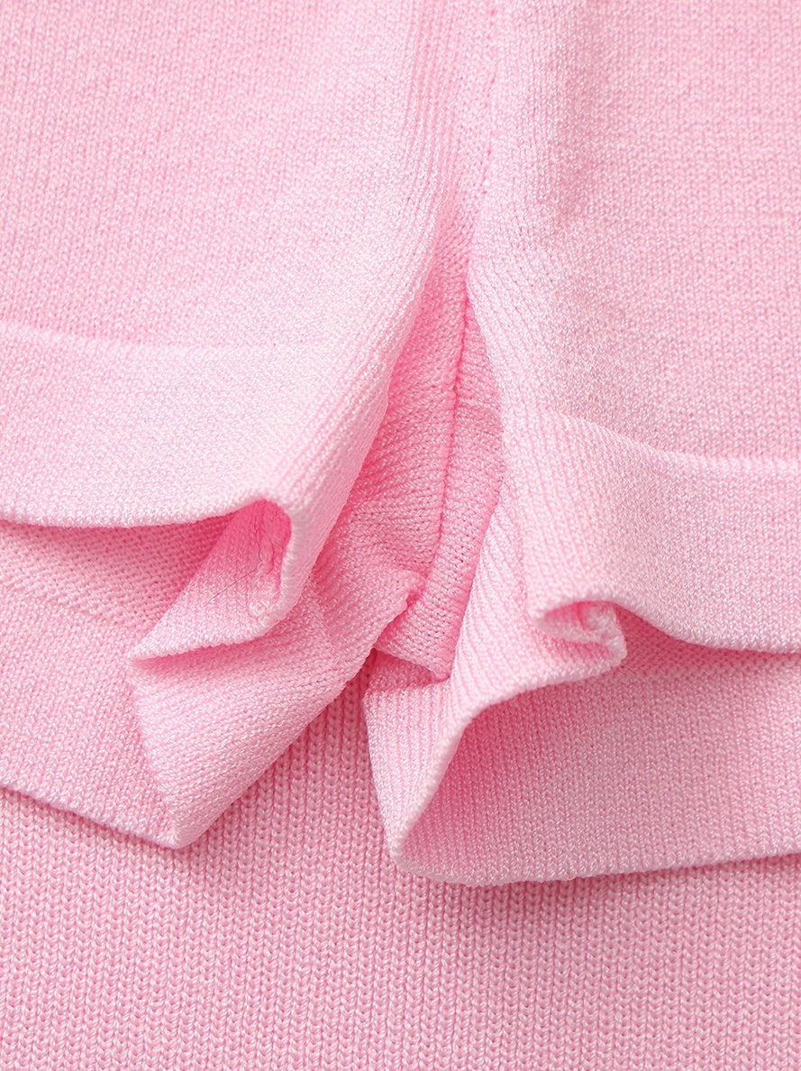 Pink Contrast A-Line Skirt - Nana Jacqueline