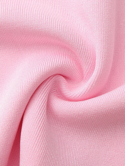 Pink Contrast A-Line Skirt - Nana Jacqueline