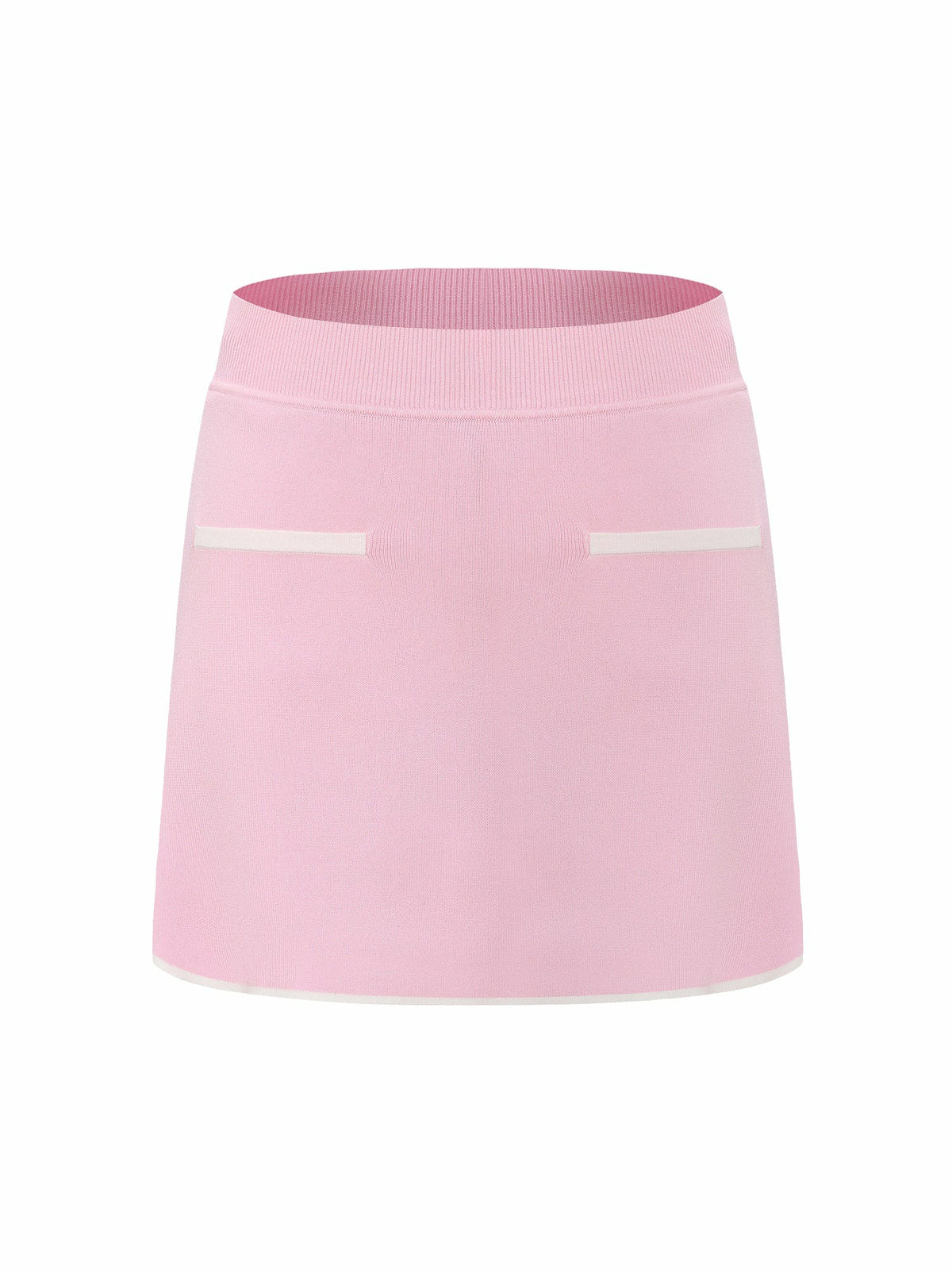 Pink Contrast A-Line Skirt - Nana Jacqueline