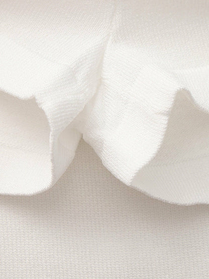 White Contrast A-Line Skirt - Nana Jacqueline