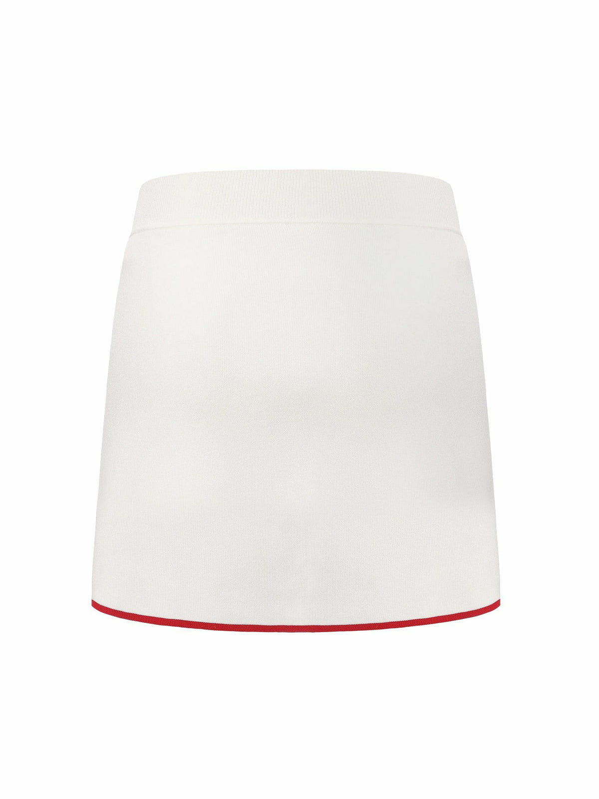 White Contrast A-Line Skirt - Nana Jacqueline