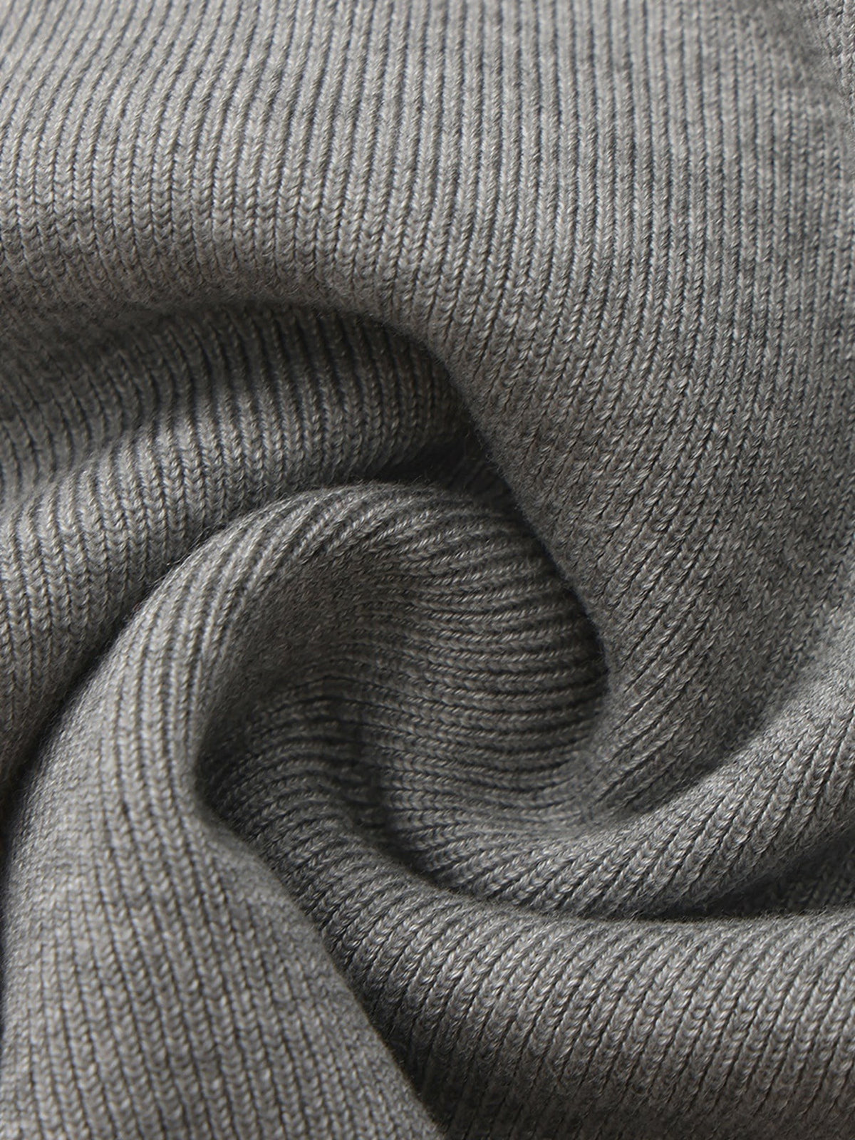 Grey Contrast-Trim Fitted Knit Vest - Nana Jacqueline