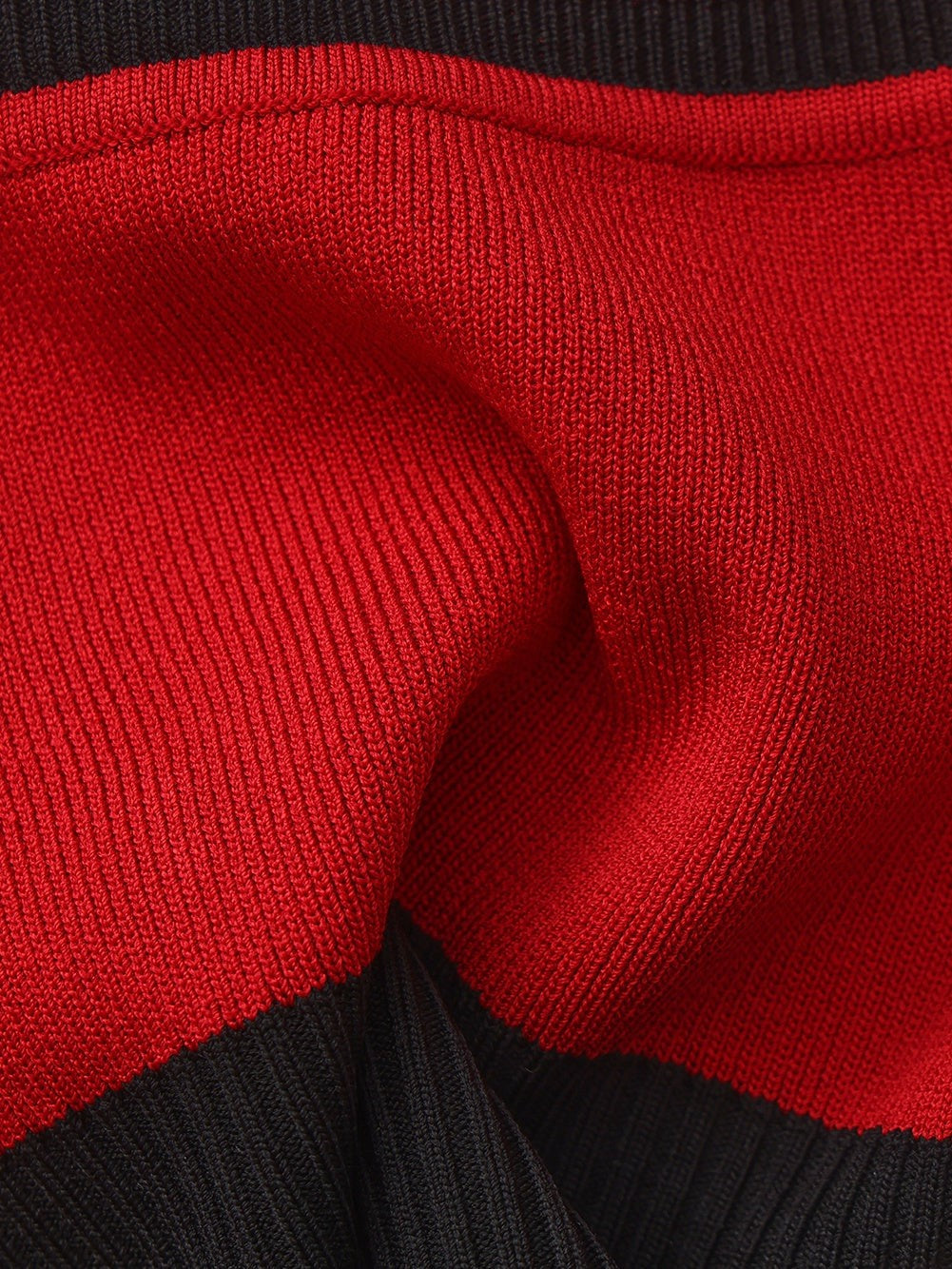 Red Contrast Halter Knit Top - Nana Jacqueline