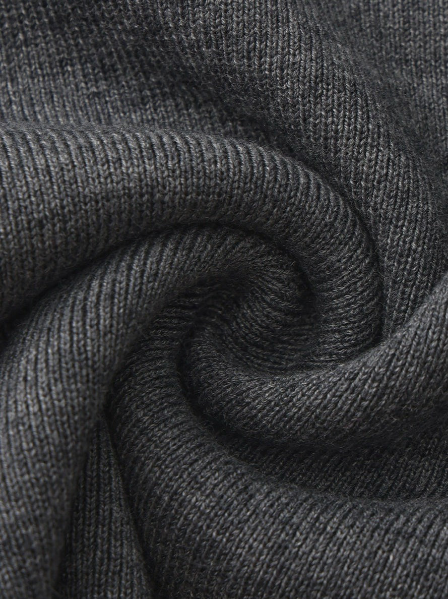 Grey Contrast-Trim Knit Three-Piece Set – Grey - Nana Jacqueline