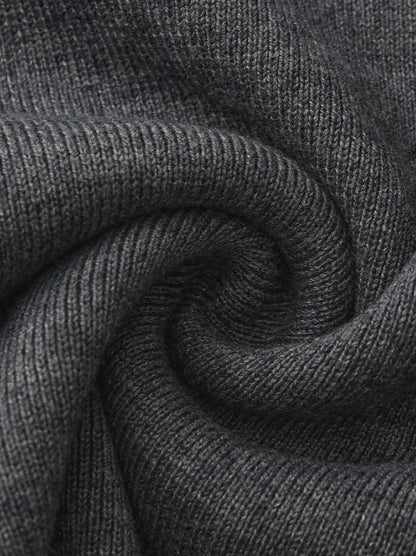 Grey Contrast-Trim Knit Three-Piece Set – Grey - Nana Jacqueline