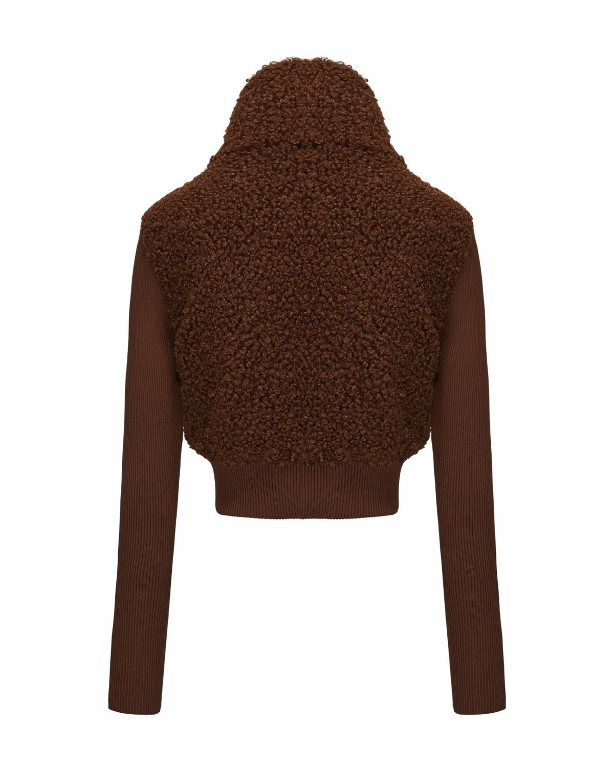 Hailey Knit Jacket: Brown Knit Jacket for Brunch - Nana Jacqueline