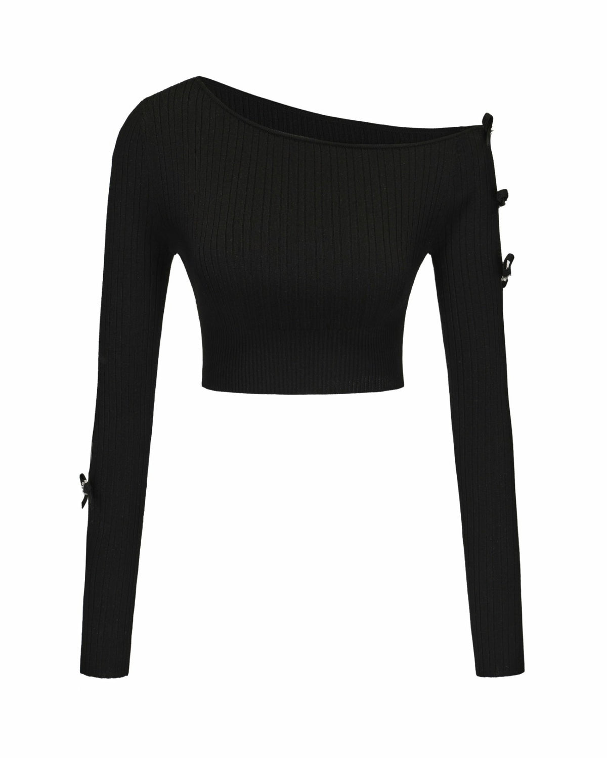 Zara Top: Black Knit Top for Date Night - Nana Jacqueline