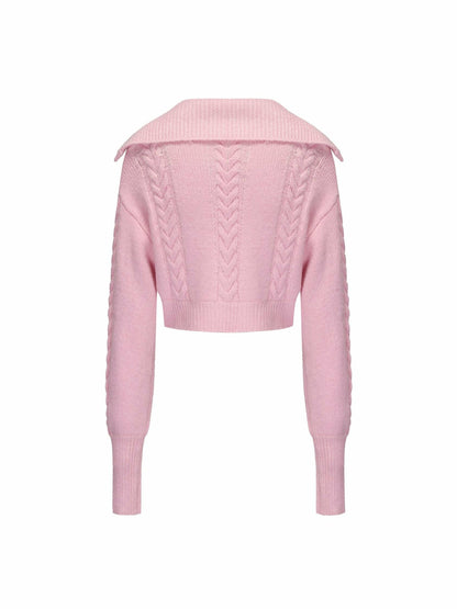 Addison Coat + Scarf Set: Pink Knit Set for Resort Brunch - Nana Jacqueline