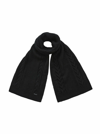 Addison Coat + Scarf Set: Black Knit Set for Date Night - Nana Jacqueline