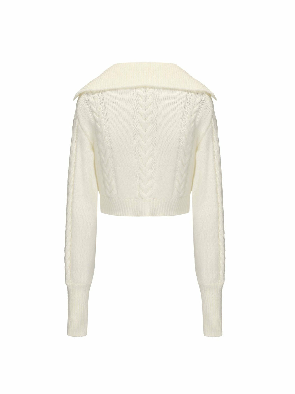 Addison Coat + Scarf Set: White Knit Set for Resort Brunch - Nana Jacqueline