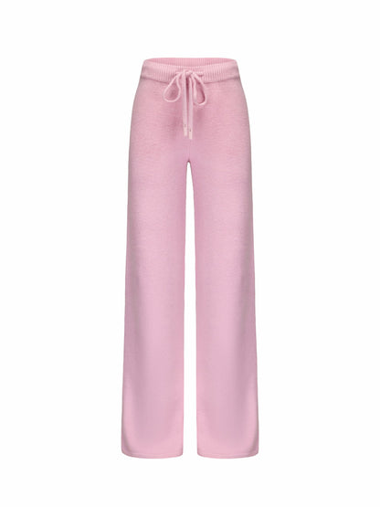 Addison Pants: Pink Knit Pants for Resort Brunch - Nana Jacqueline